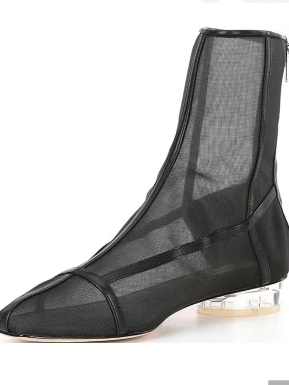 NWOB $129 Antonio Melani x Elizabeth Damrich Femme Cage Mesh Booties Black Sz 10 - Picture 4 of 7